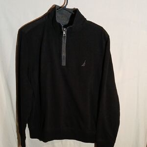 Nautica Men's Black Zip-Up Sweater